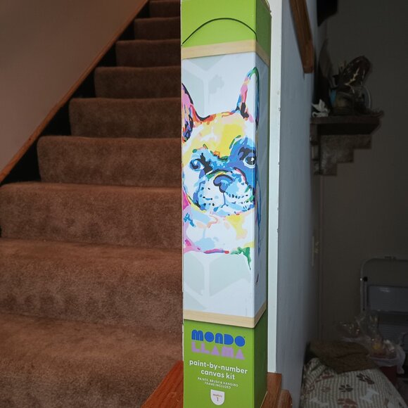 NEW Paint by Number Kit Bulldog  Mondo Llama™ Art Kit with Acrylic Paint & Brush - Picture 4 of 7